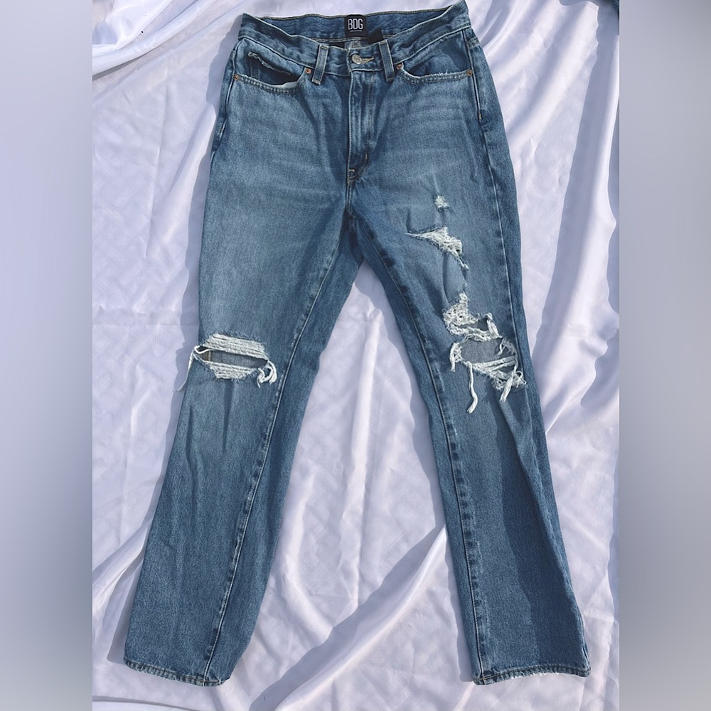 BDG Bootcut Ripped Jeans Medium Wash Size 27